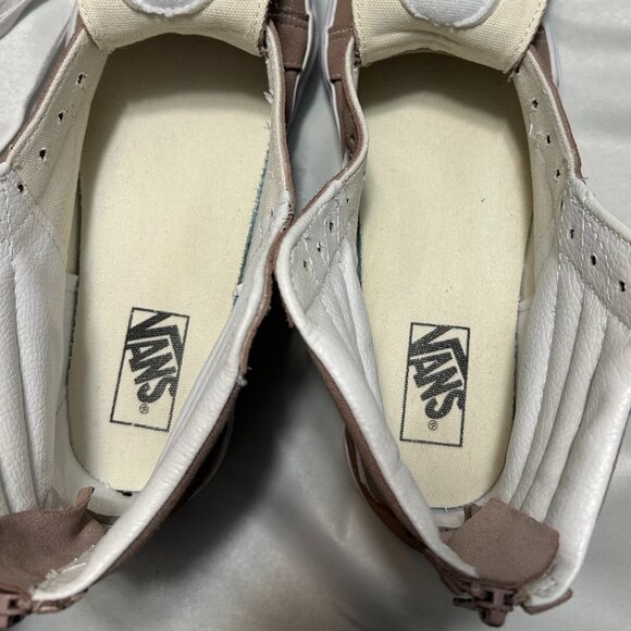 Vans Sk8-Hi Light Brown Zip Sneakers Men's 8/Women's 9.5 - Picture 10 of 12